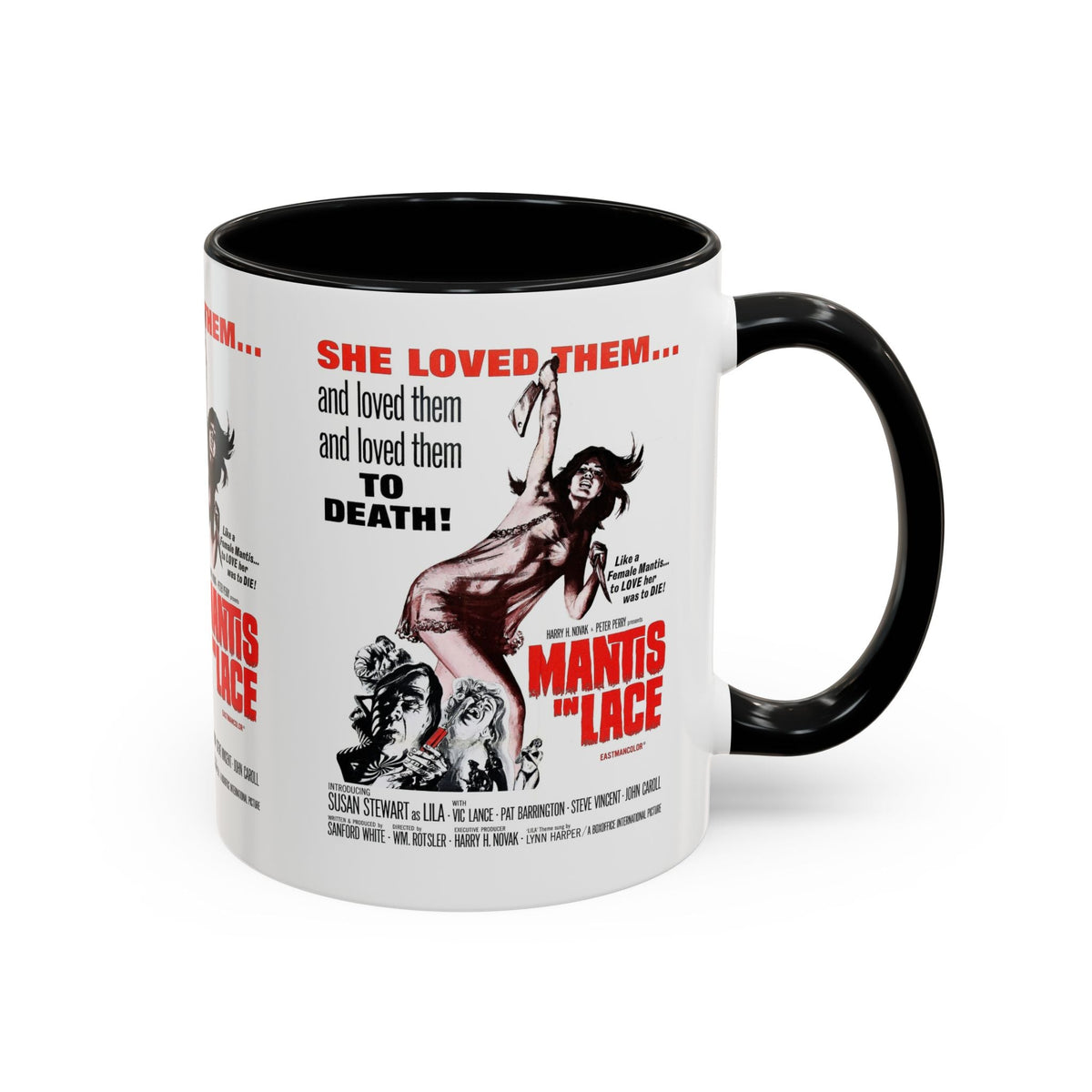 Cult Classic Movie Poster Art Accent Coffee Mug (11, 15oz) - Mantis In Lace 1968 - Mug