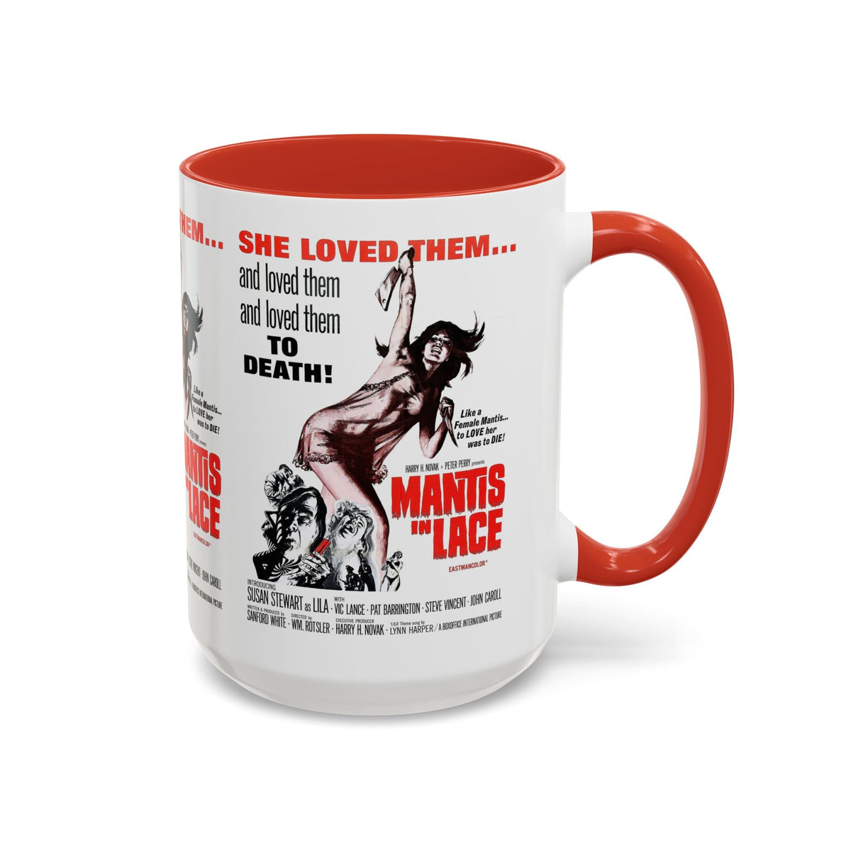 Cult Classic Movie Poster Art Accent Coffee Mug (11, 15oz) - Mantis In Lace 1968 - Mug