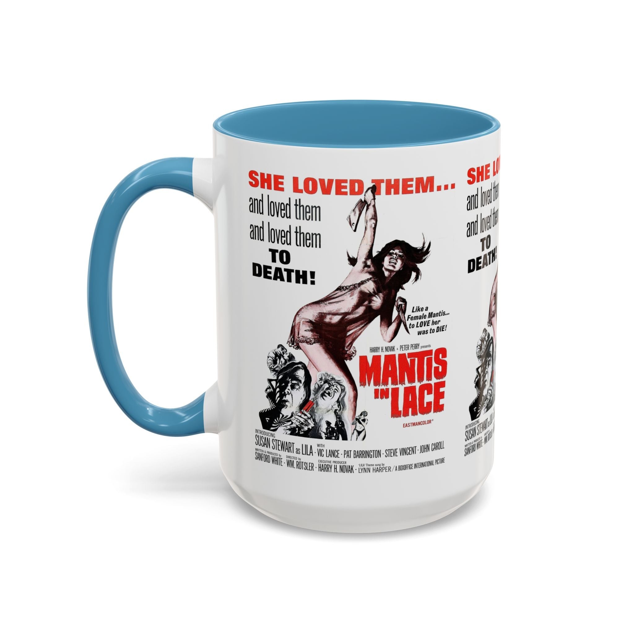 Cult Classic Movie Poster Art Accent Coffee Mug (11, 15oz) - Mantis In Lace 1968 - POPvault