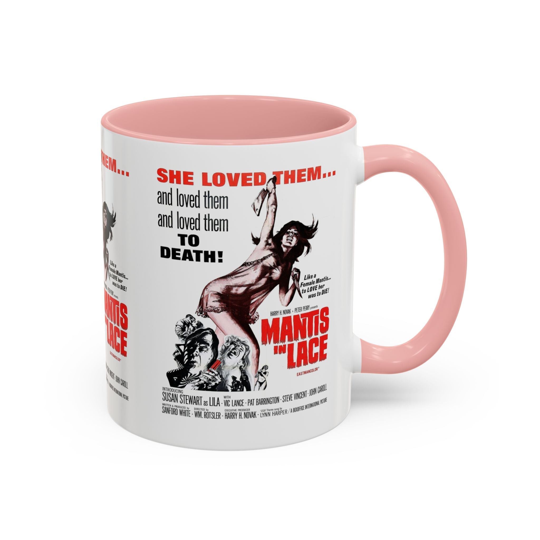Cult Classic Movie Poster Art Accent Coffee Mug (11, 15oz) - Mantis In Lace 1968 - POPvault