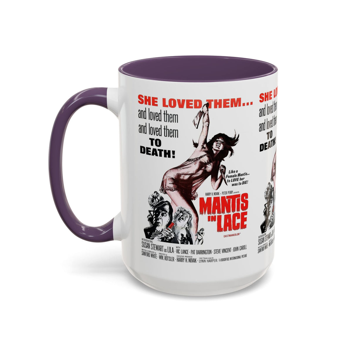 Cult Classic Movie Poster Art Accent Coffee Mug (11, 15oz) - Mantis In Lace 1968 - Mug