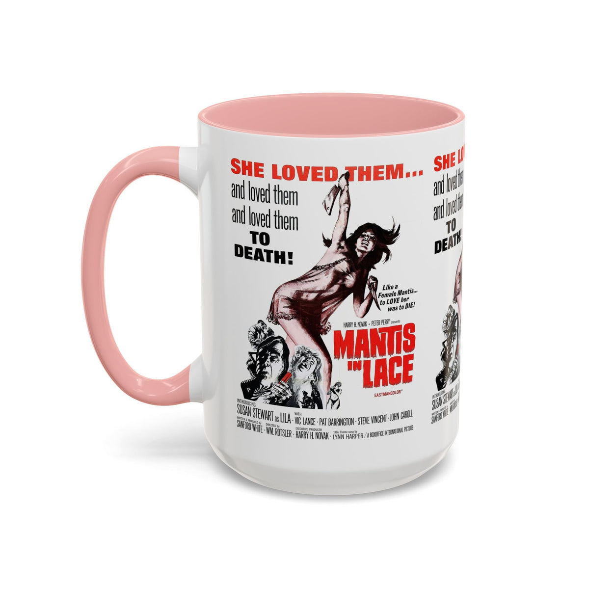 Cult Classic Movie Poster Art Accent Coffee Mug (11, 15oz) - Mantis In Lace 1968 - Mug