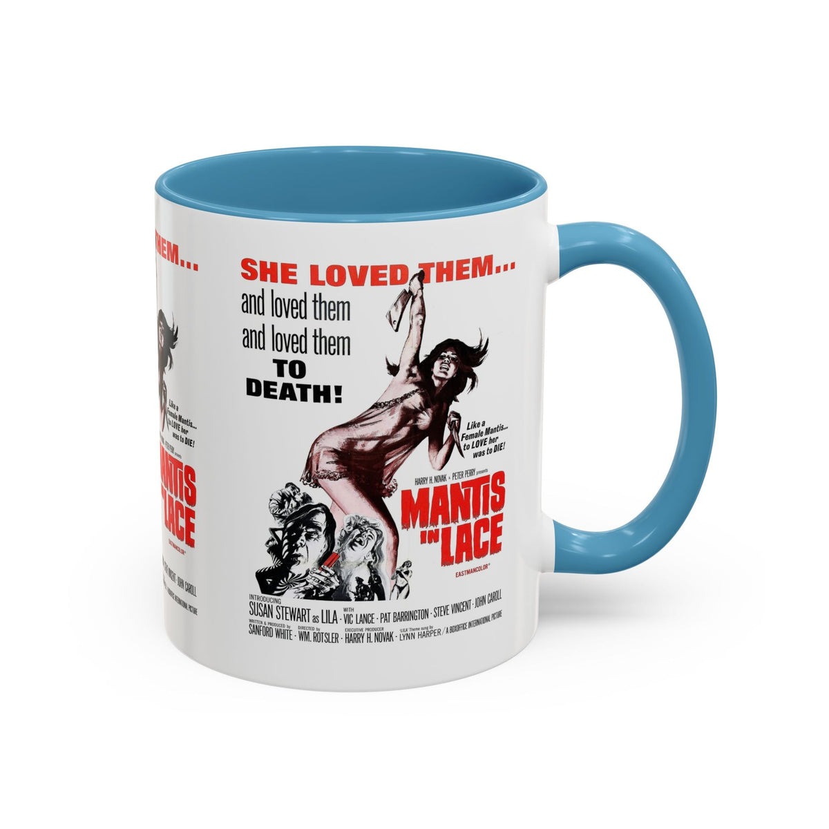 Cult Classic Movie Poster Art Accent Coffee Mug (11, 15oz) - Mantis In Lace 1968 - Mug