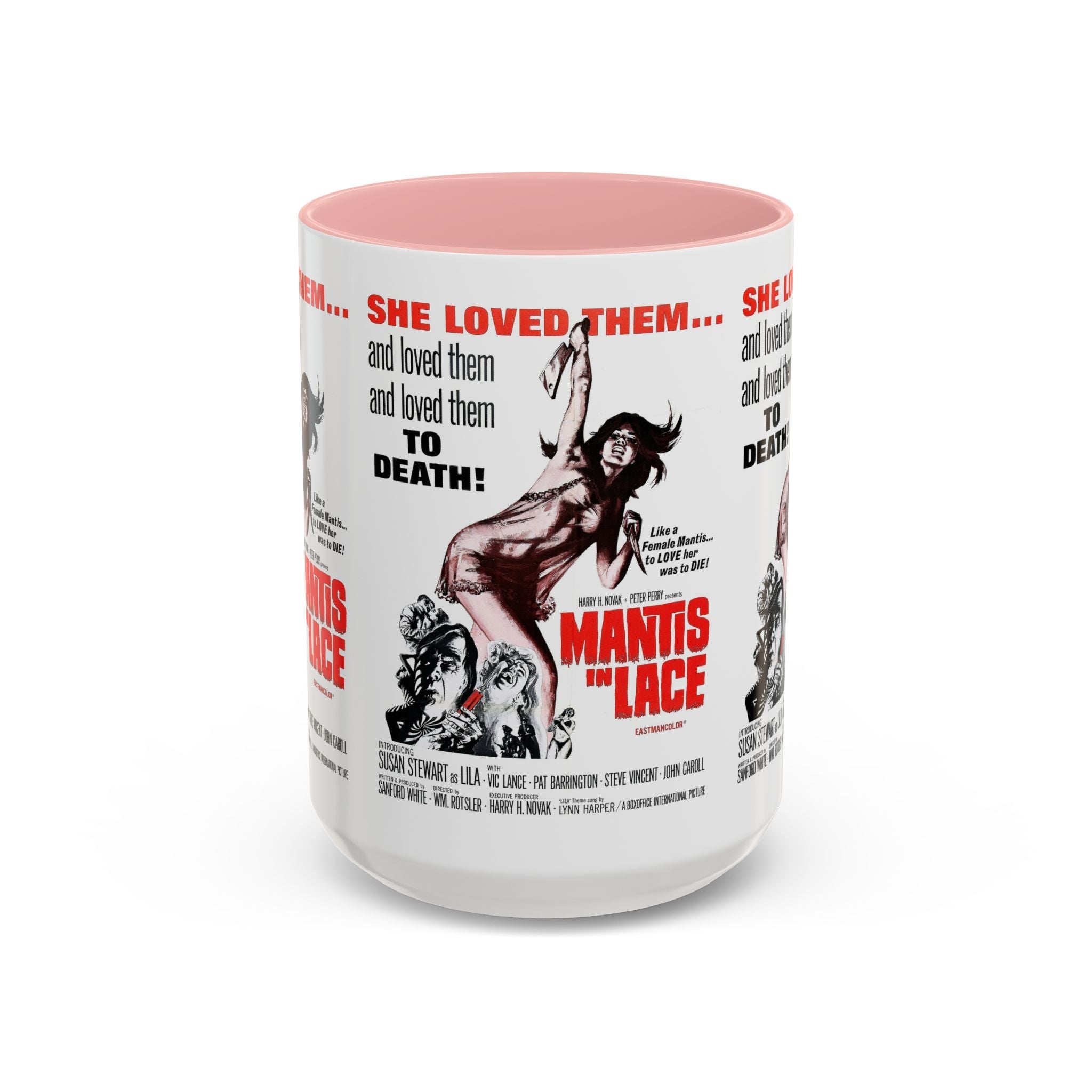 Cult Classic Movie Poster Art Accent Coffee Mug (11, 15oz) - Mantis In Lace 1968 - POPvault