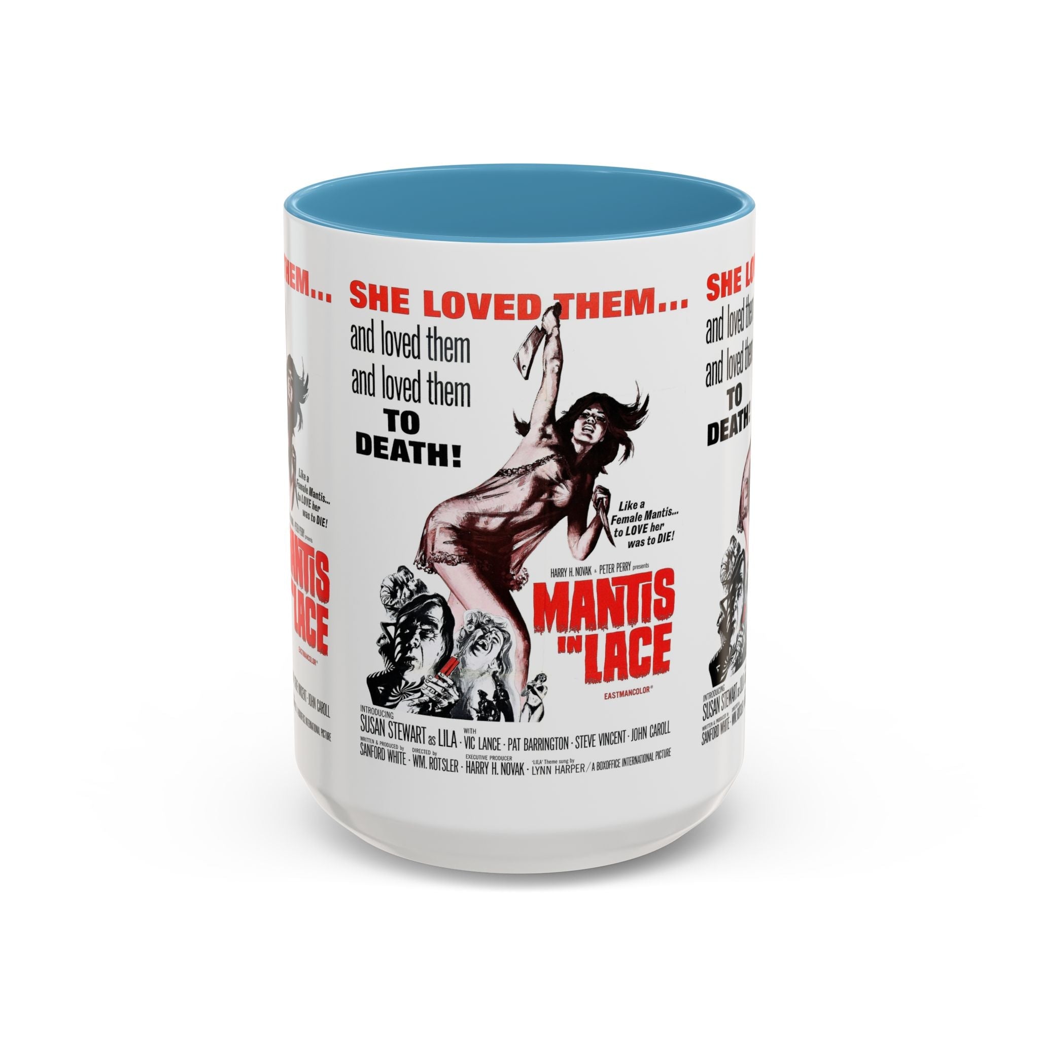 Cult Classic Movie Poster Art Accent Coffee Mug (11, 15oz) - Mantis In Lace 1968 - POPvault