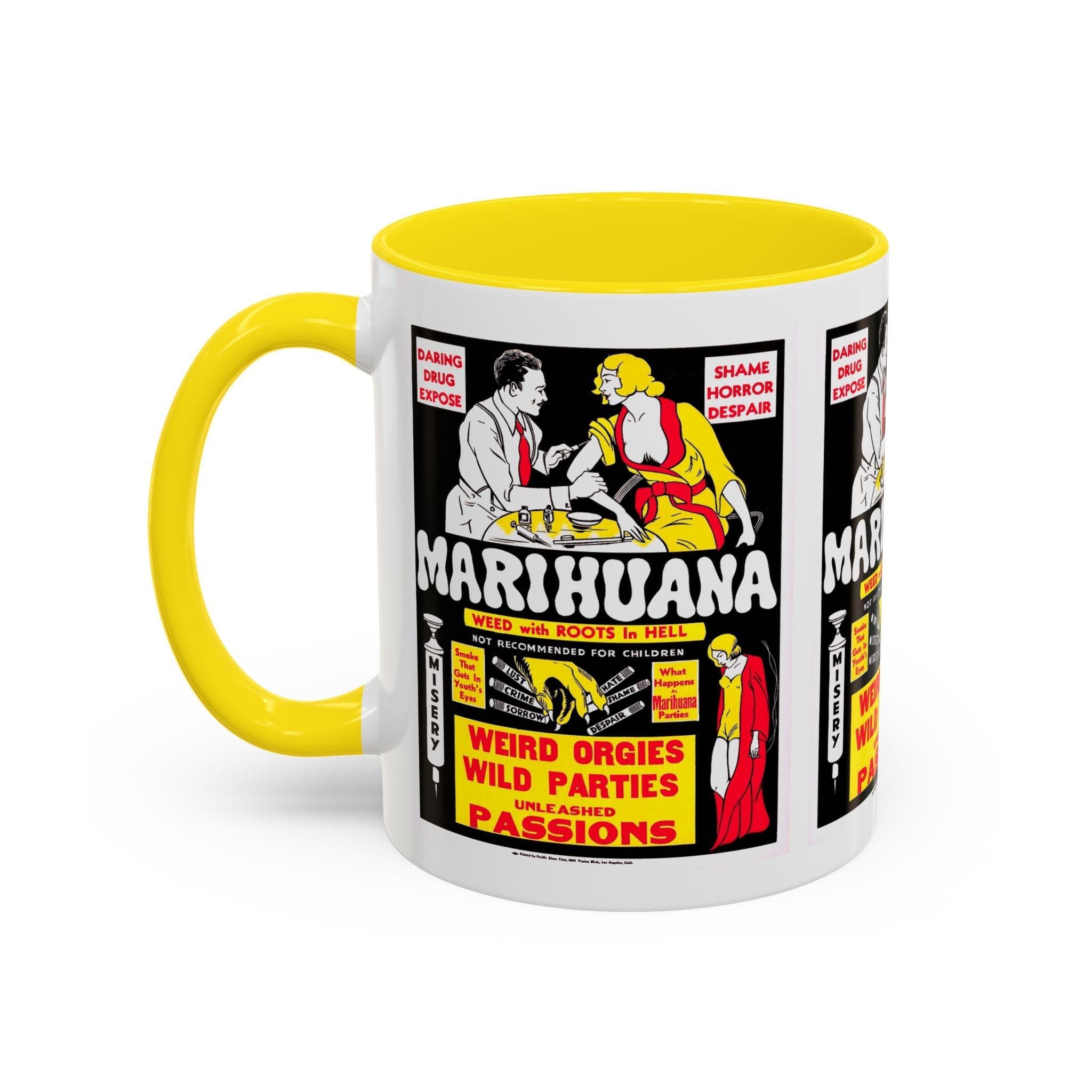 Cult Classic Movie Poster Art Accent Coffee Mug (11, 15oz) - Marihuana 1936 - POPvault