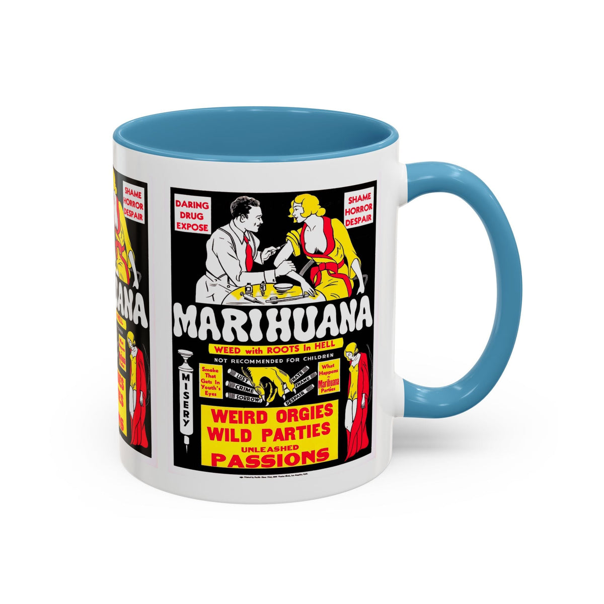 Cult Classic Movie Poster Art Accent Coffee Mug (11, 15oz) - Marihuana 1936 - Mug