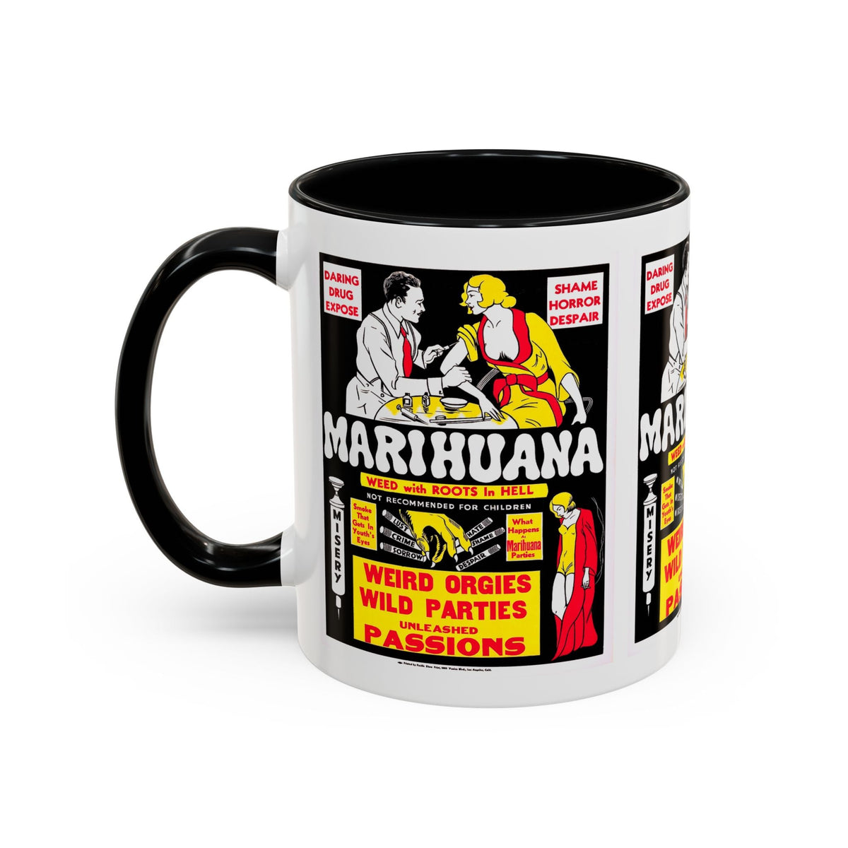 Cult Classic Movie Poster Art Accent Coffee Mug (11, 15oz) - Marihuana 1936 - Mug