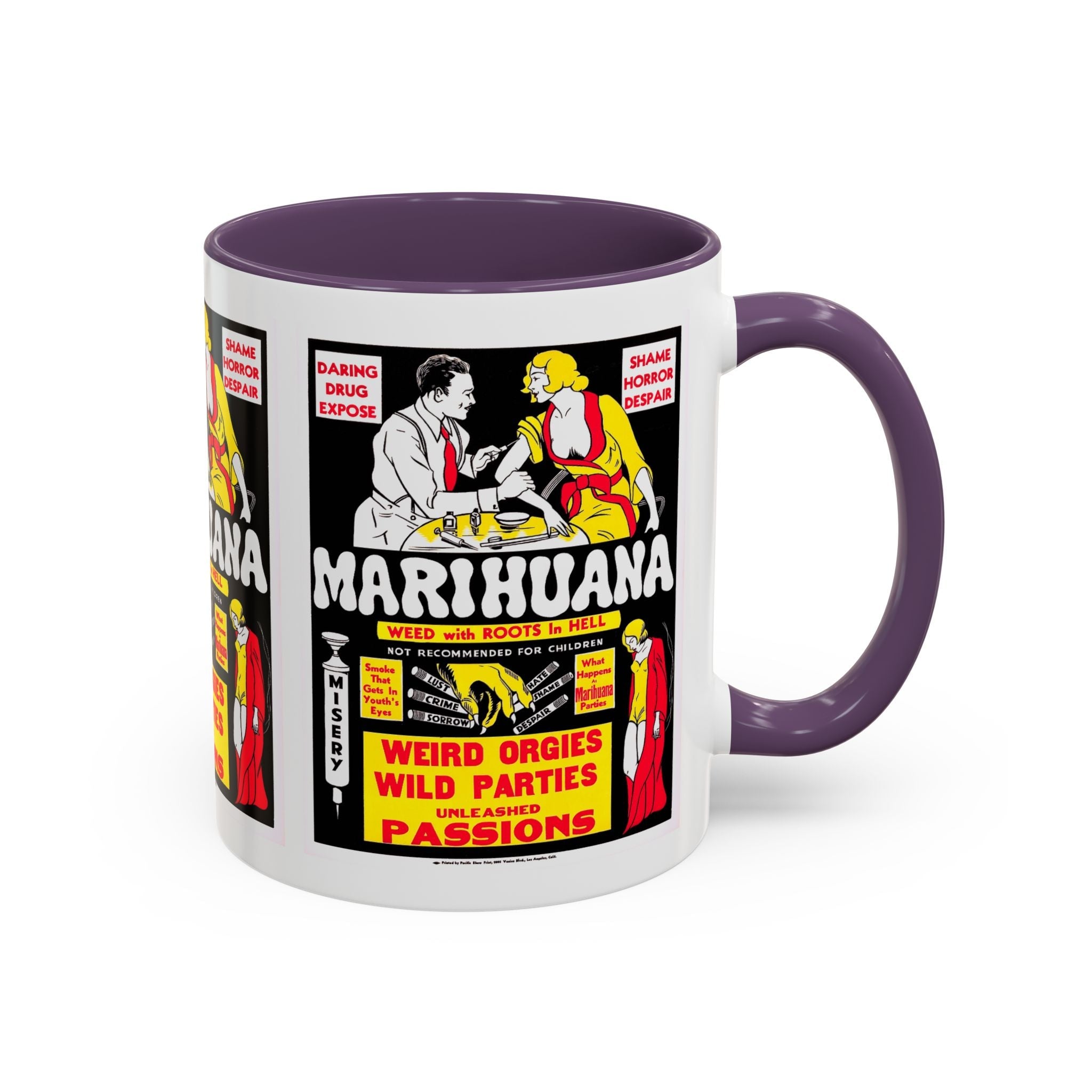 Cult Classic Movie Poster Art Accent Coffee Mug (11, 15oz) - Marihuana 1936 - POPvault