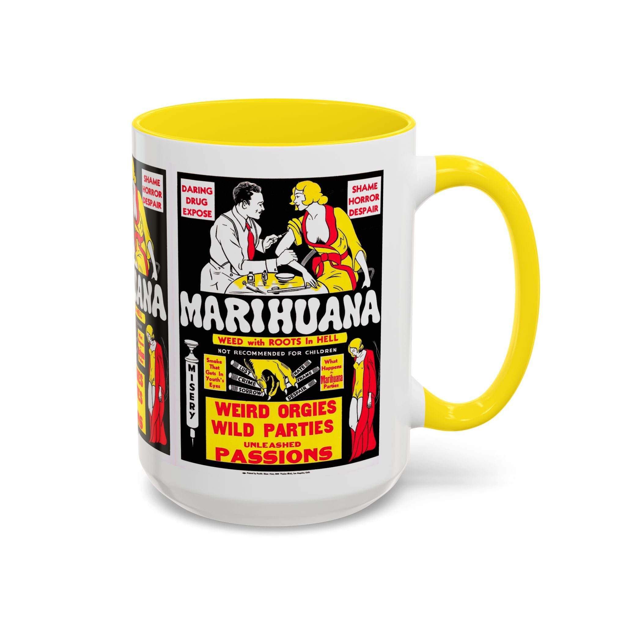 Cult Classic Movie Poster Art Accent Coffee Mug (11, 15oz) - Marihuana 1936 - POPvault