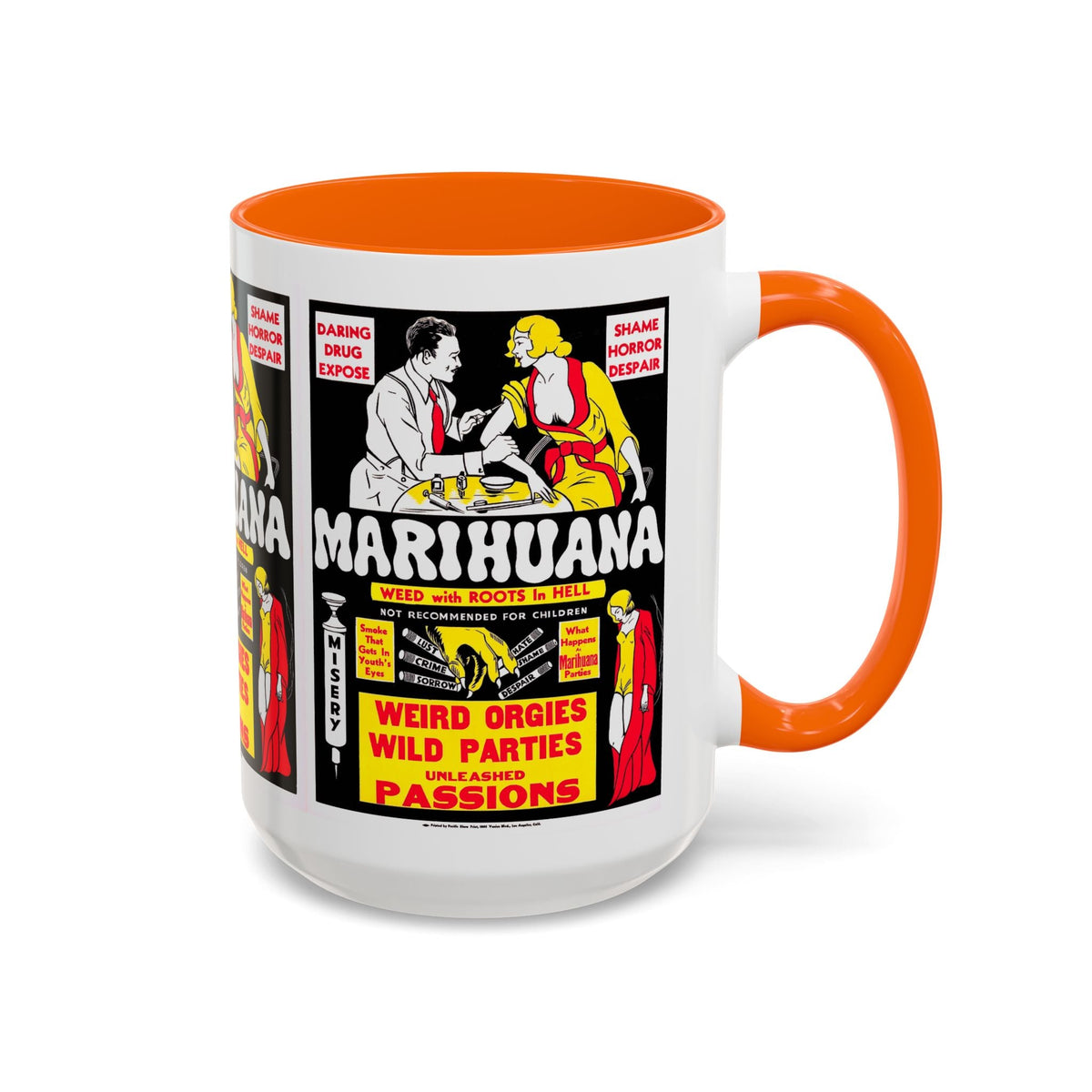 Cult Classic Movie Poster Art Accent Coffee Mug (11, 15oz) - Marihuana 1936 - Mug