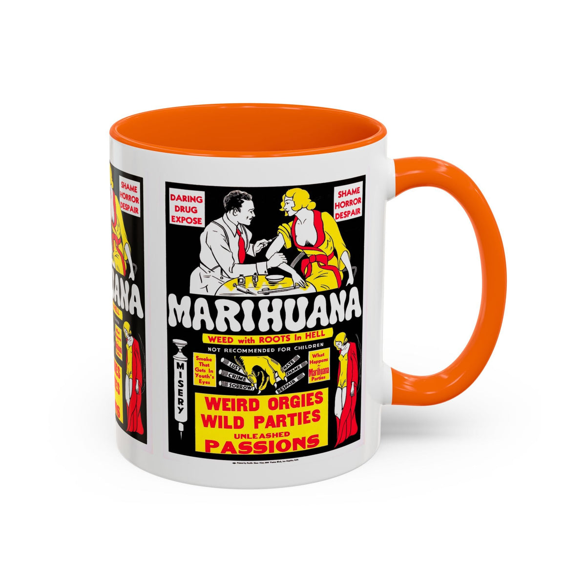 Cult Classic Movie Poster Art Accent Coffee Mug (11, 15oz) - Marihuana 1936 - Mug