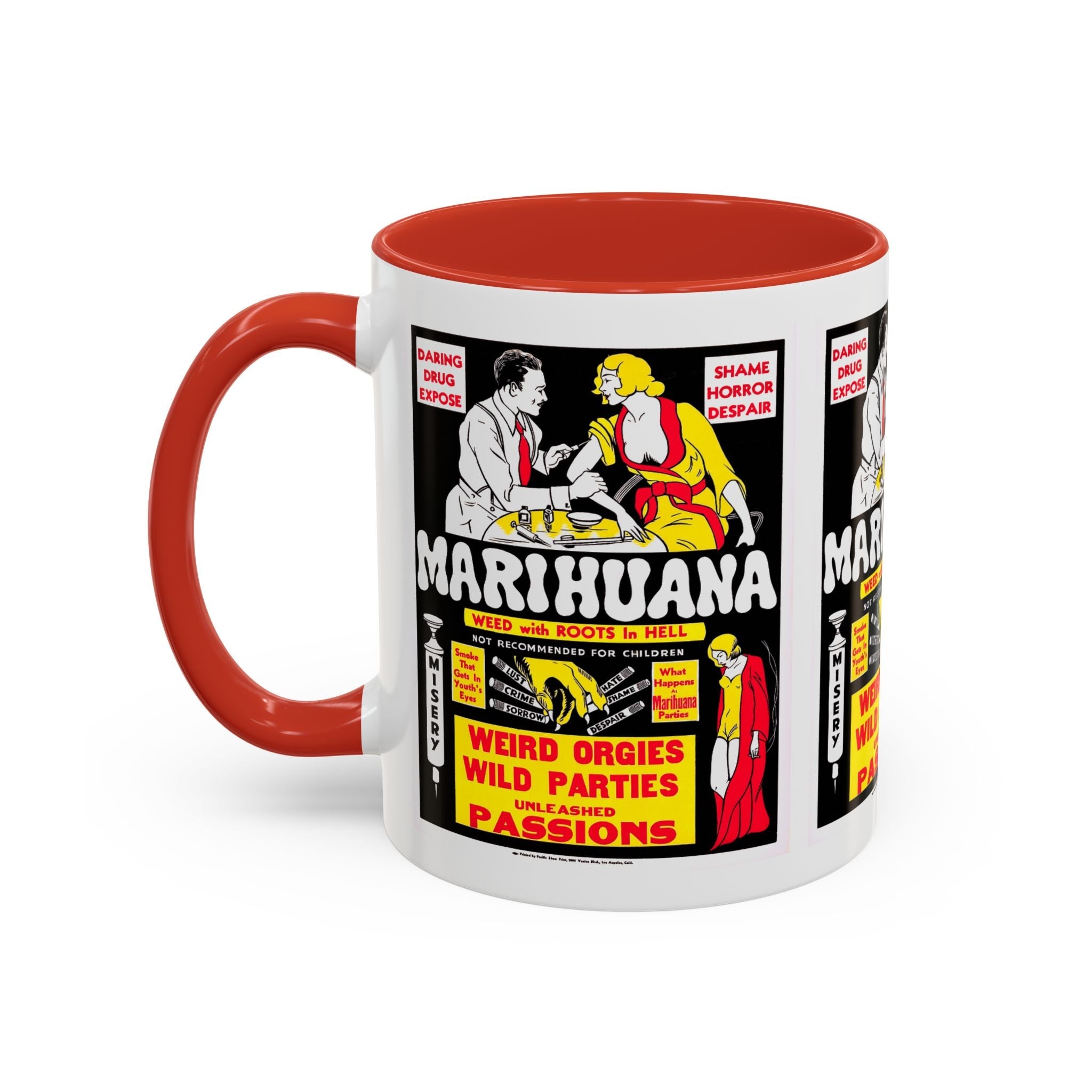 Cult Classic Movie Poster Art Accent Coffee Mug (11, 15oz) - Marihuana 1936 - POPvault