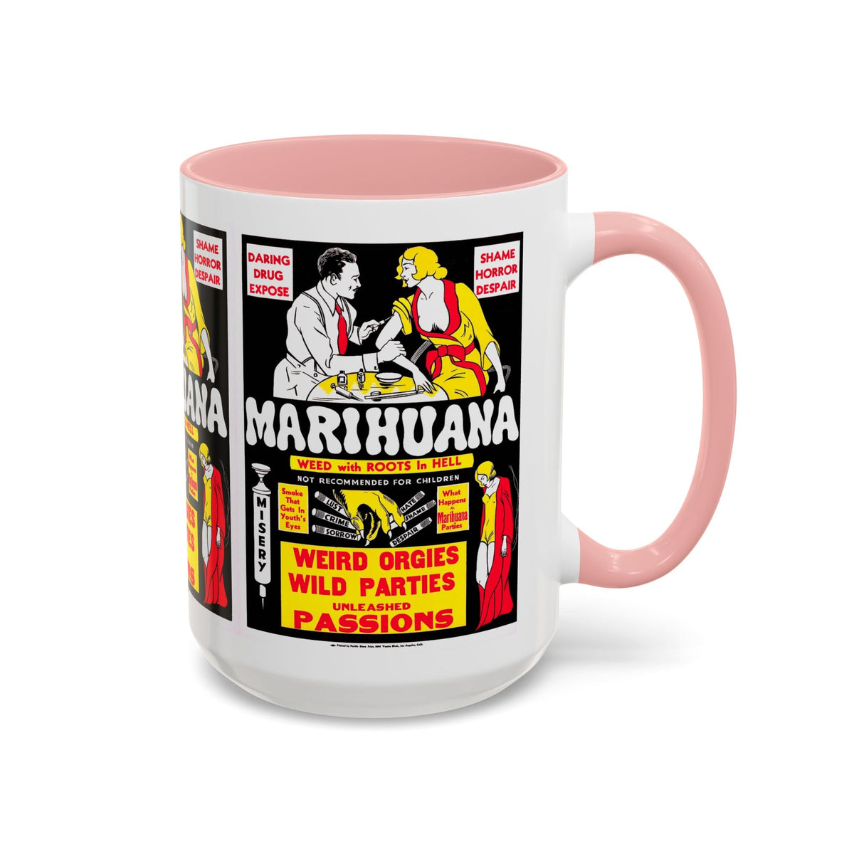Cult Classic Movie Poster Art Accent Coffee Mug (11, 15oz) - Marihuana 1936 - Mug