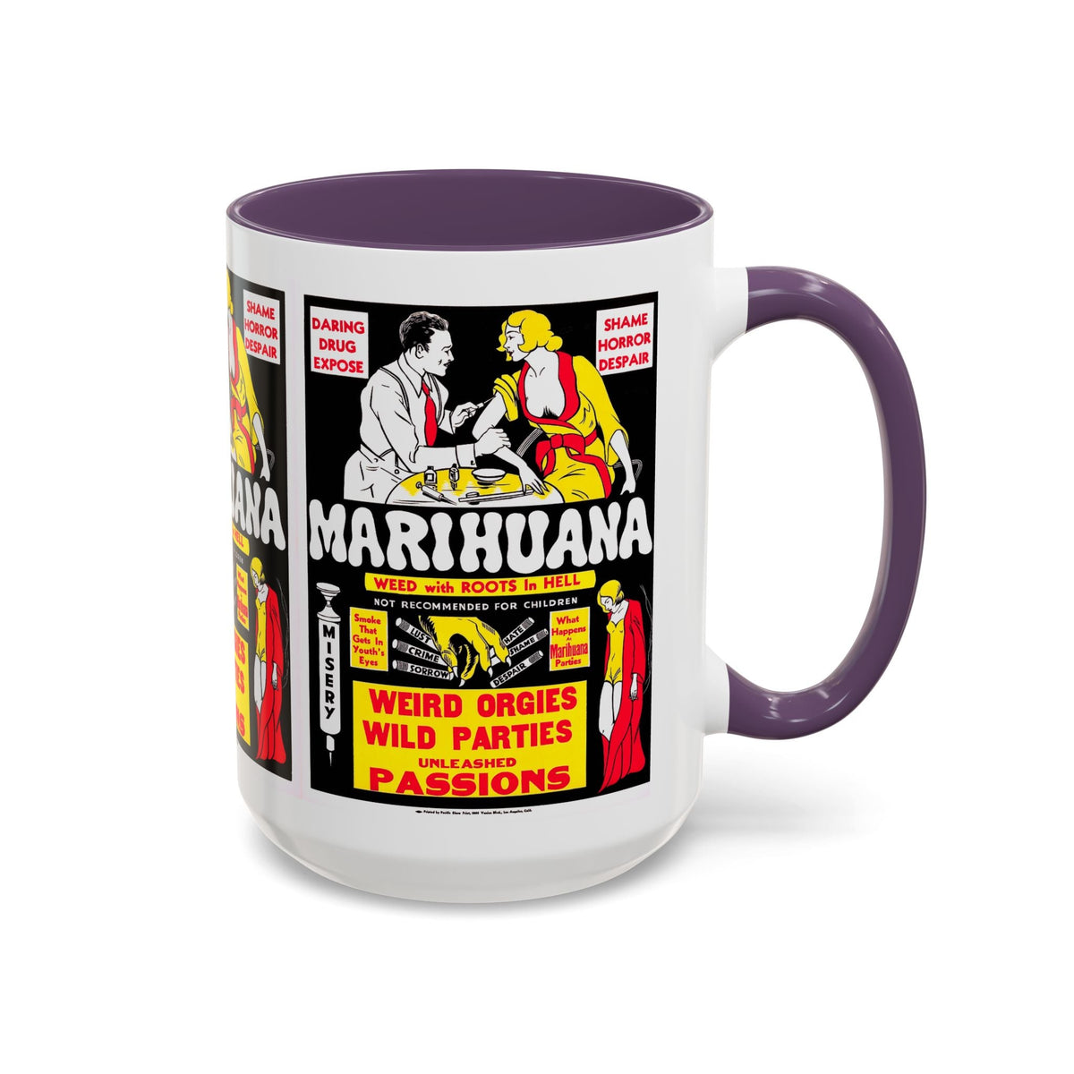 Cult Classic Movie Poster Art Accent Coffee Mug (11, 15oz) - Marihuana 1936 - Mug