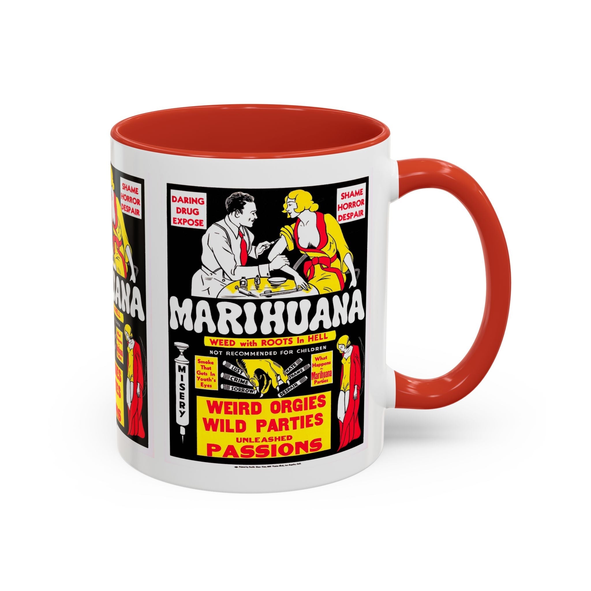 Cult Classic Movie Poster Art Accent Coffee Mug (11, 15oz) - Marihuana 1936 - POPvault