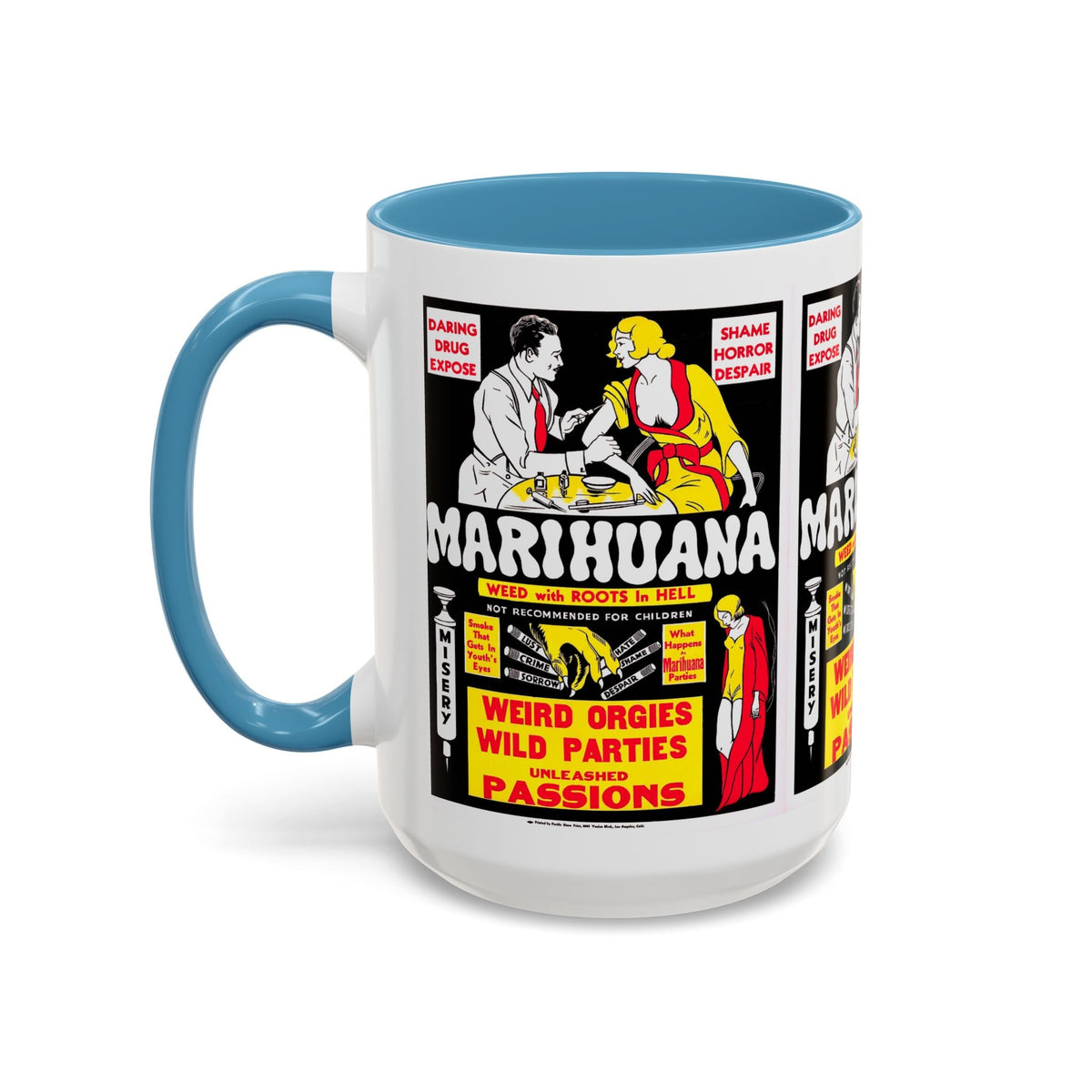 Cult Classic Movie Poster Art Accent Coffee Mug (11, 15oz) - Marihuana 1936 - Mug