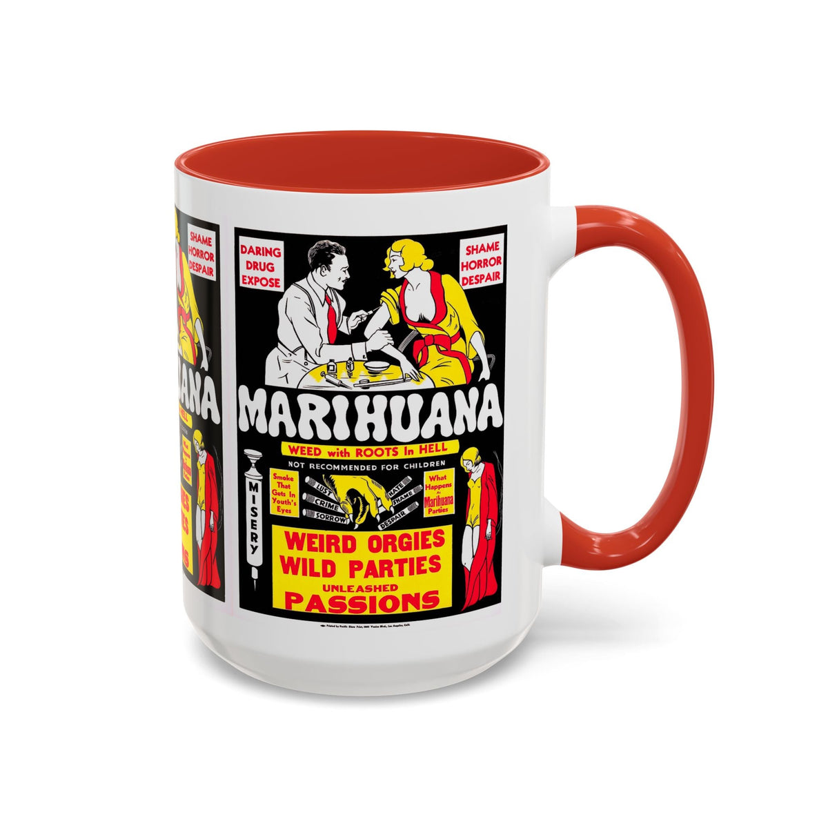 Cult Classic Movie Poster Art Accent Coffee Mug (11, 15oz) - Marihuana 1936 - Mug