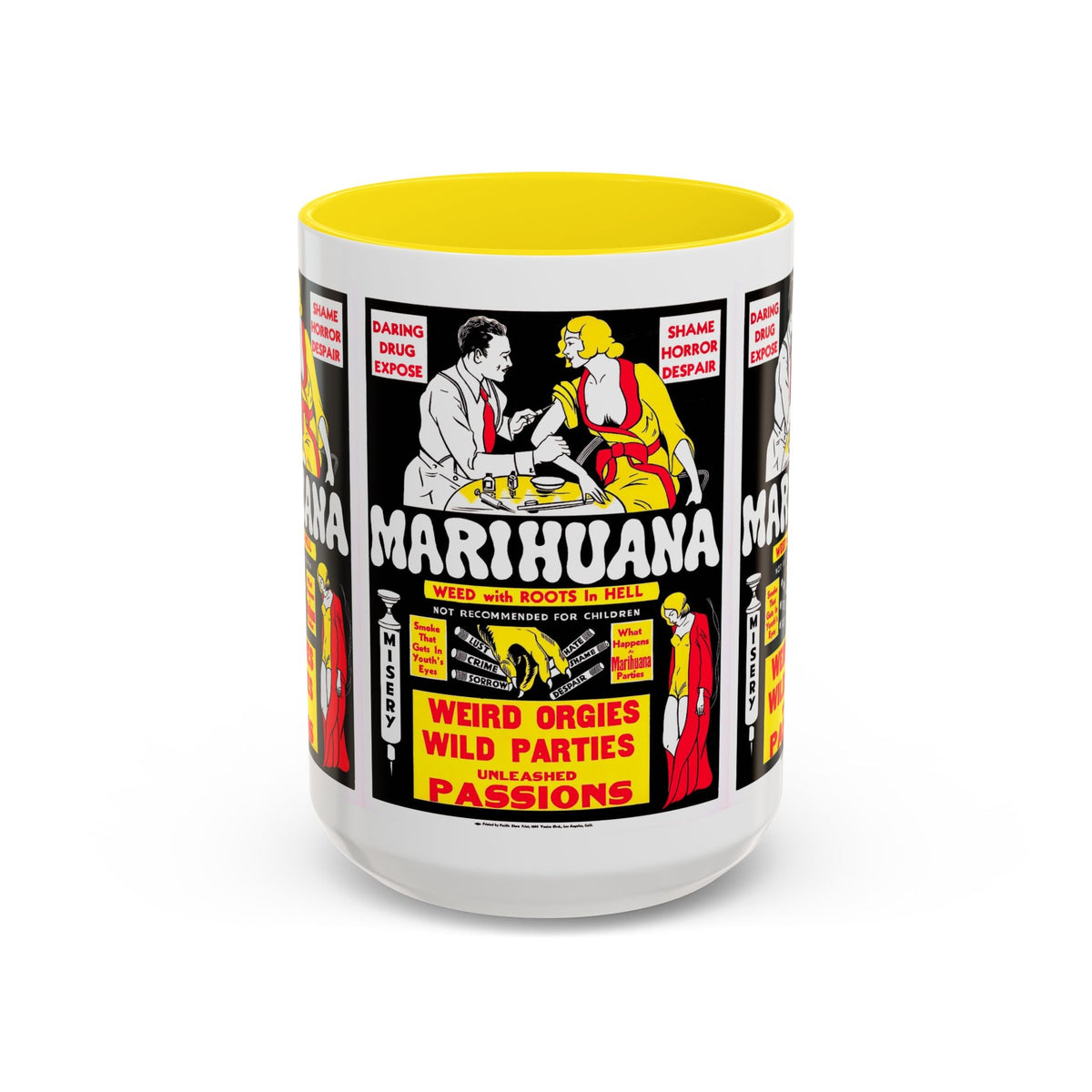 Cult Classic Movie Poster Art Accent Coffee Mug (11, 15oz) - Marihuana 1936 - Mug