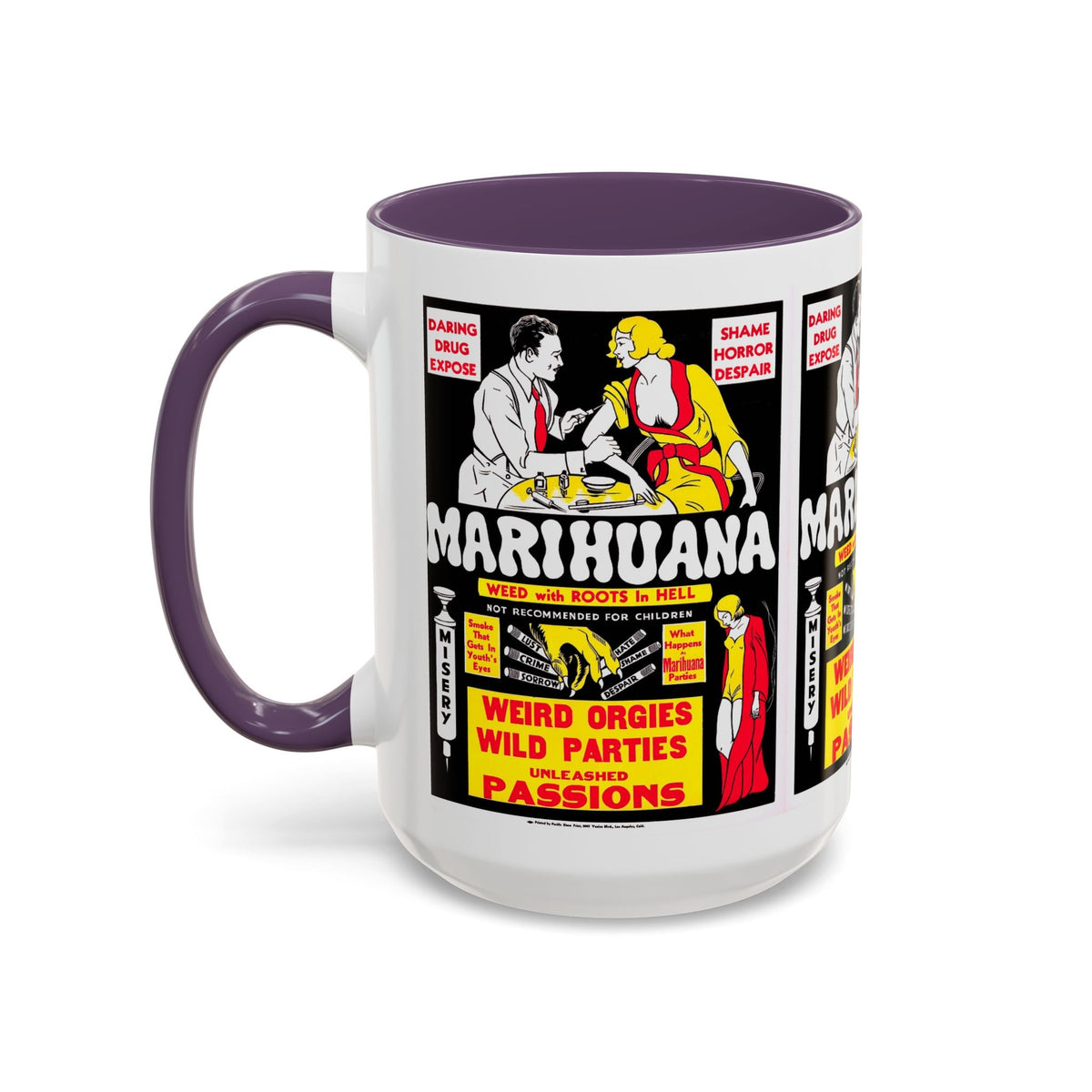 Cult Classic Movie Poster Art Accent Coffee Mug (11, 15oz) - Marihuana 1936 - Mug