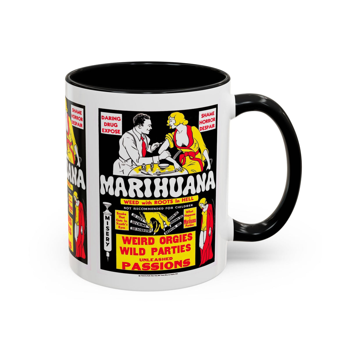Cult Classic Movie Poster Art Accent Coffee Mug (11, 15oz) - Marihuana 1936 - Mug