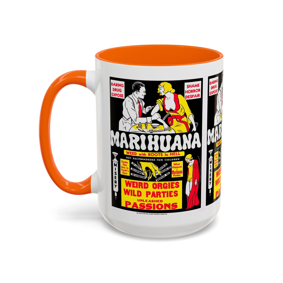 Cult Classic Movie Poster Art Accent Coffee Mug (11, 15oz) - Marihuana 1936 - Mug
