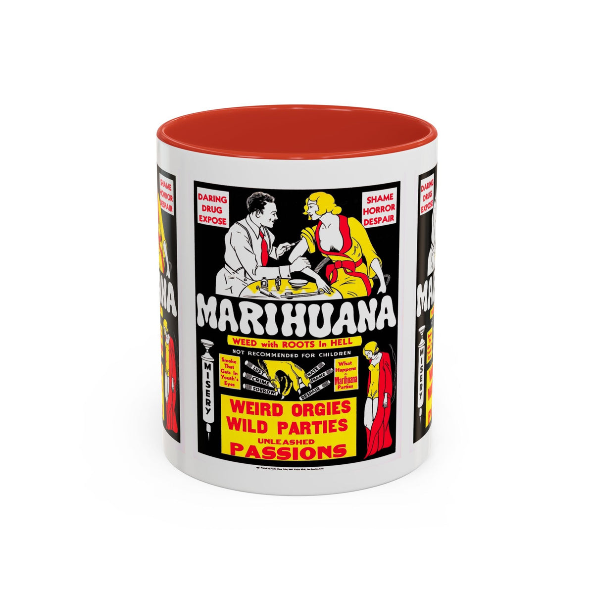 Cult Classic Movie Poster Art Accent Coffee Mug (11, 15oz) - Marihuana 1936 - Mug