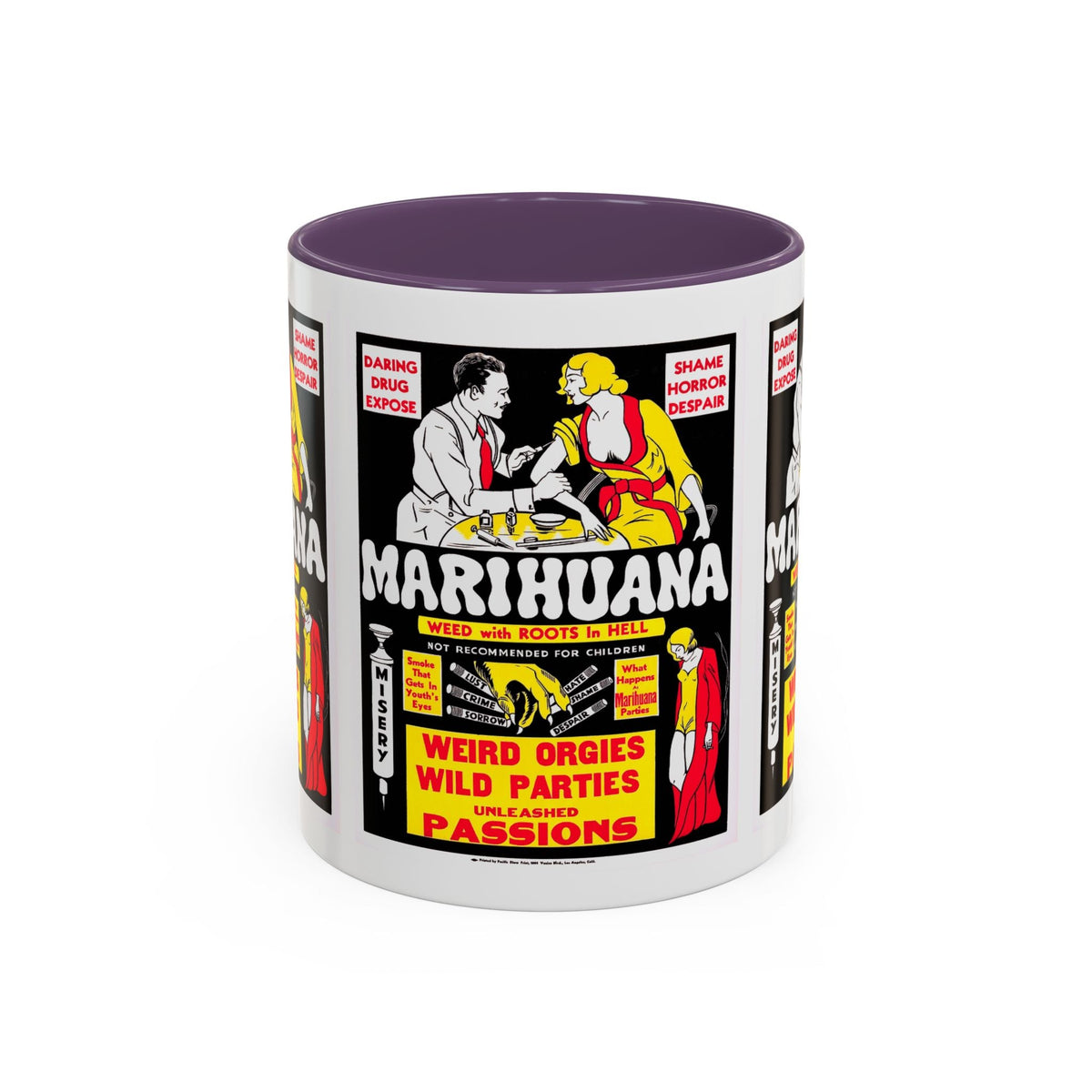 Cult Classic Movie Poster Art Accent Coffee Mug (11, 15oz) - Marihuana 1936 - Mug
