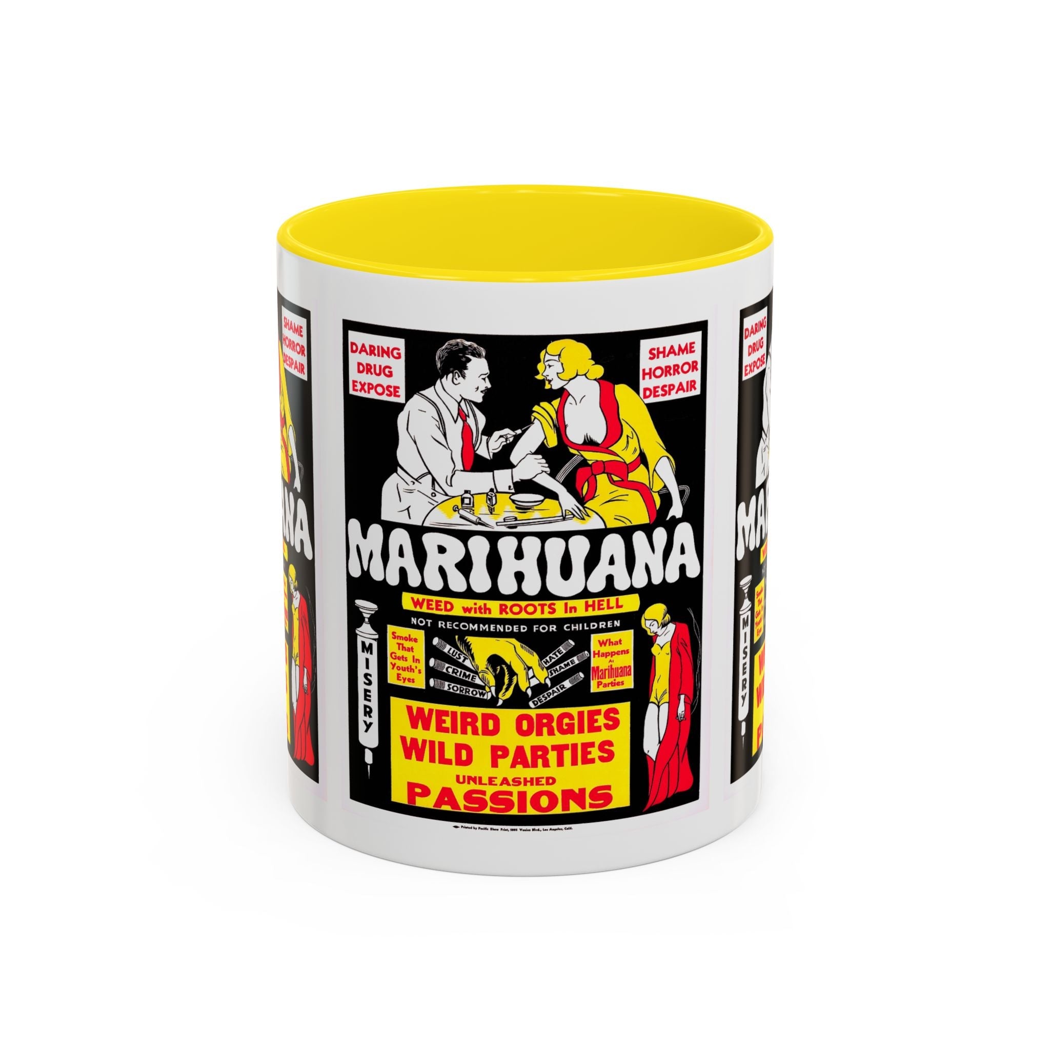 Cult Classic Movie Poster Art Accent Coffee Mug (11, 15oz) - Marihuana 1936 - POPvault