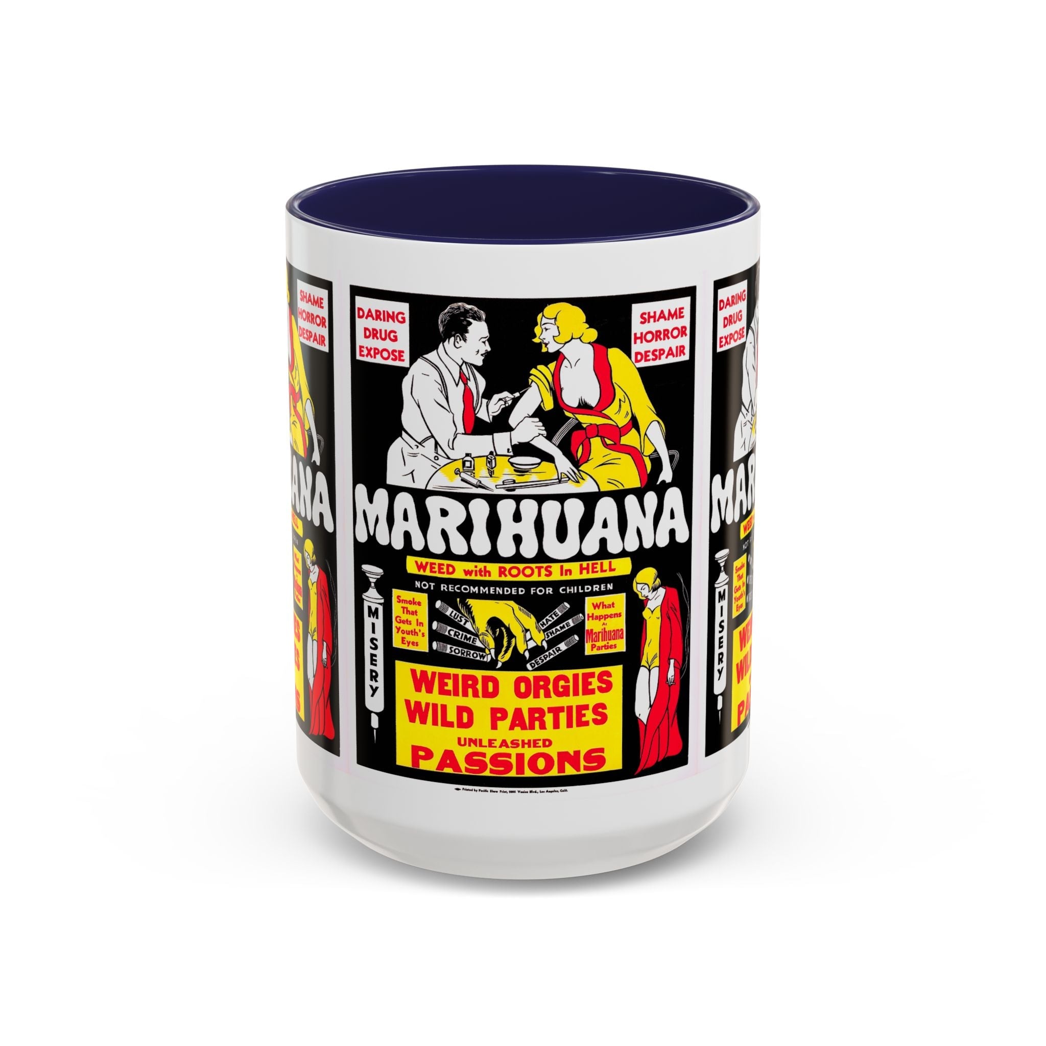 Cult Classic Movie Poster Art Accent Coffee Mug (11, 15oz) - Marihuana 1936 - POPvault