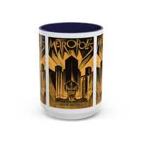 Cult Classic Movie Poster Art Accent Coffee Mug (11, 15oz) - Metropolis Original 1927 - Mug