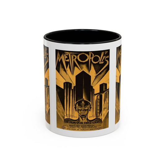 Cult Classic Movie Poster Art Accent Coffee Mug (11, 15oz) - Metropolis Original 1927 - Mug