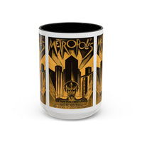 Cult Classic Movie Poster Art Accent Coffee Mug (11, 15oz) - Metropolis Original 1927 - Mug