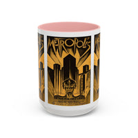 Cult Classic Movie Poster Art Accent Coffee Mug (11, 15oz) - Metropolis Original 1927 - Mug