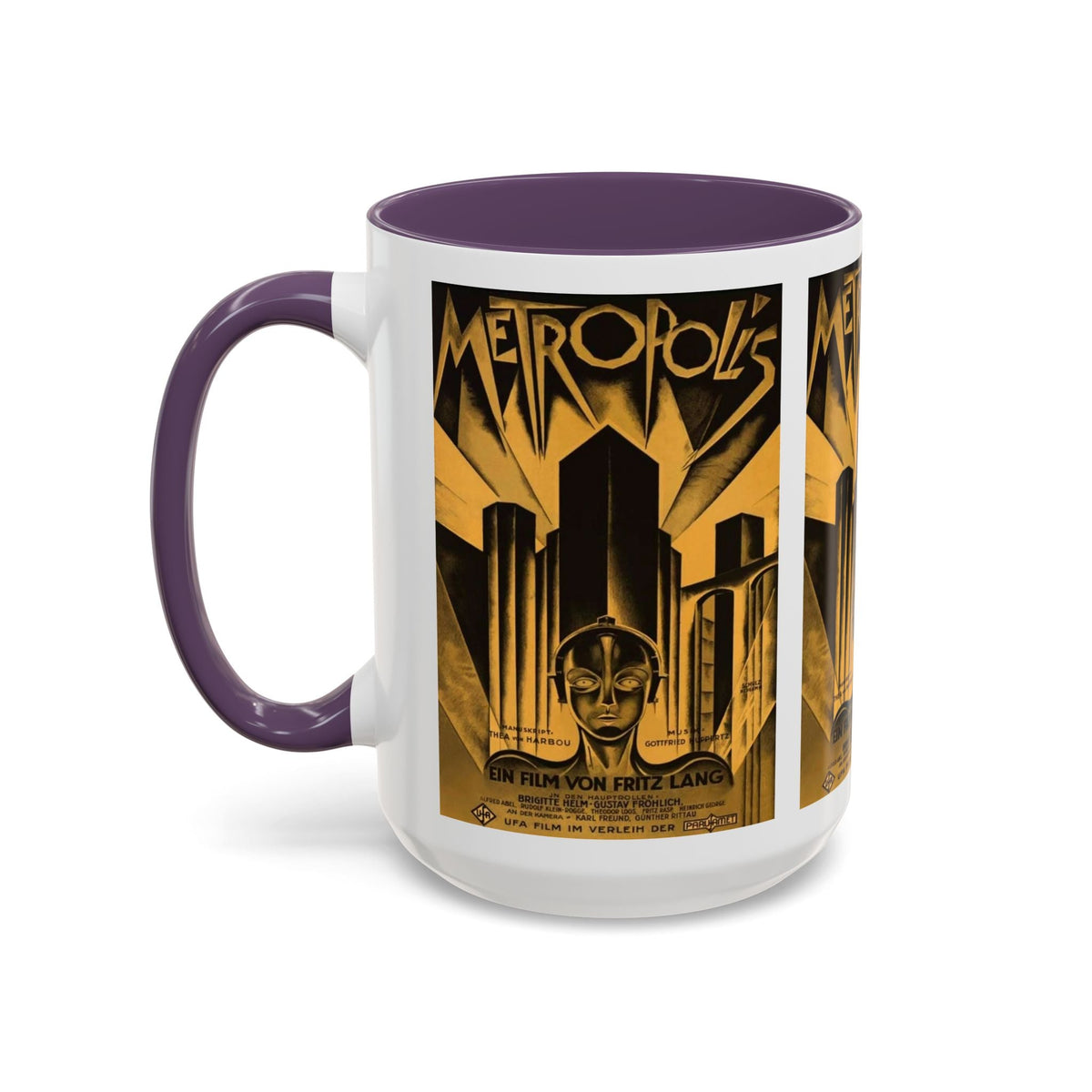 Cult Classic Movie Poster Art Accent Coffee Mug (11, 15oz) - Metropolis Original 1927 - Mug