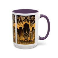 Cult Classic Movie Poster Art Accent Coffee Mug (11, 15oz) - Metropolis Original 1927 - Mug