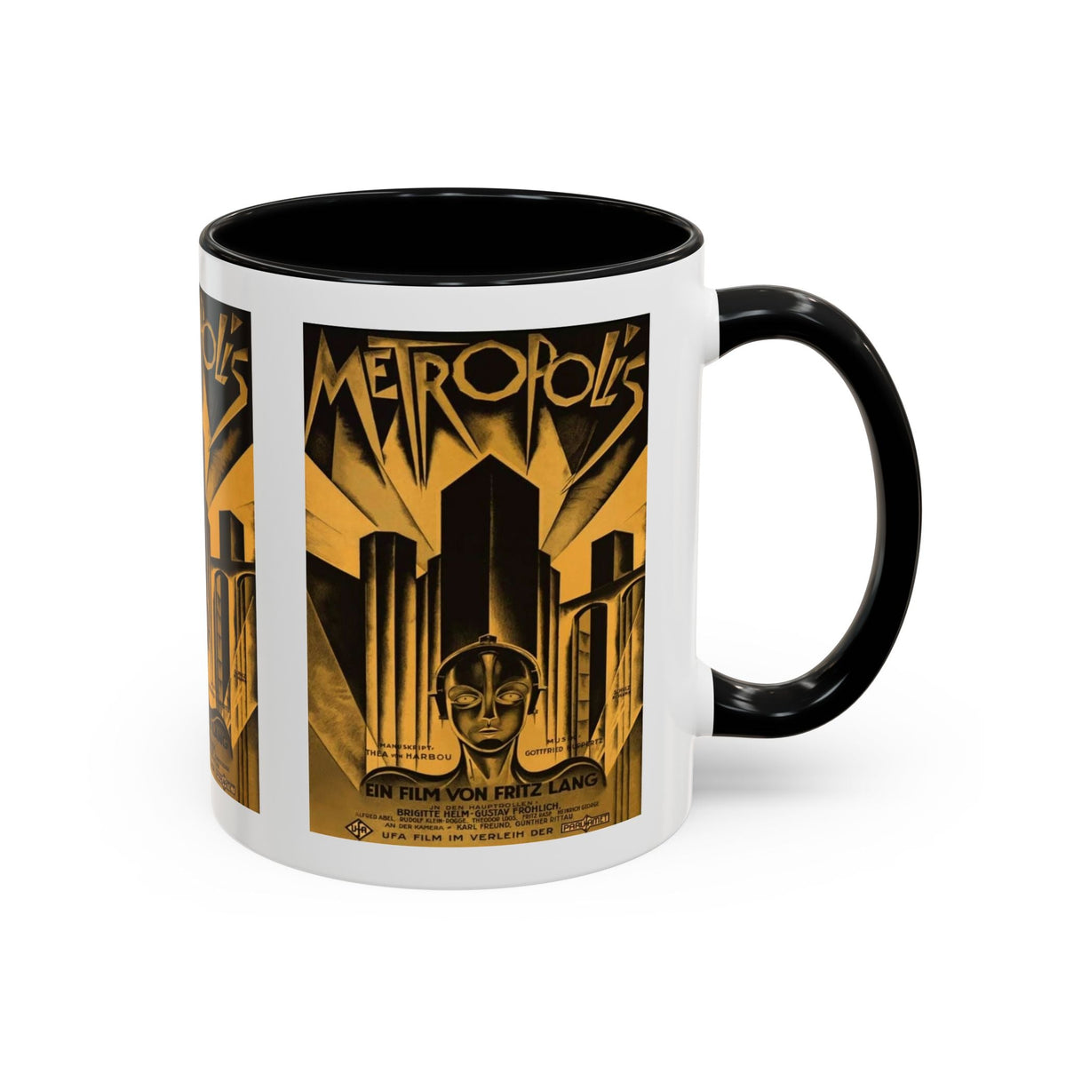 Cult Classic Movie Poster Art Accent Coffee Mug (11, 15oz) - Metropolis Original 1927 - Mug