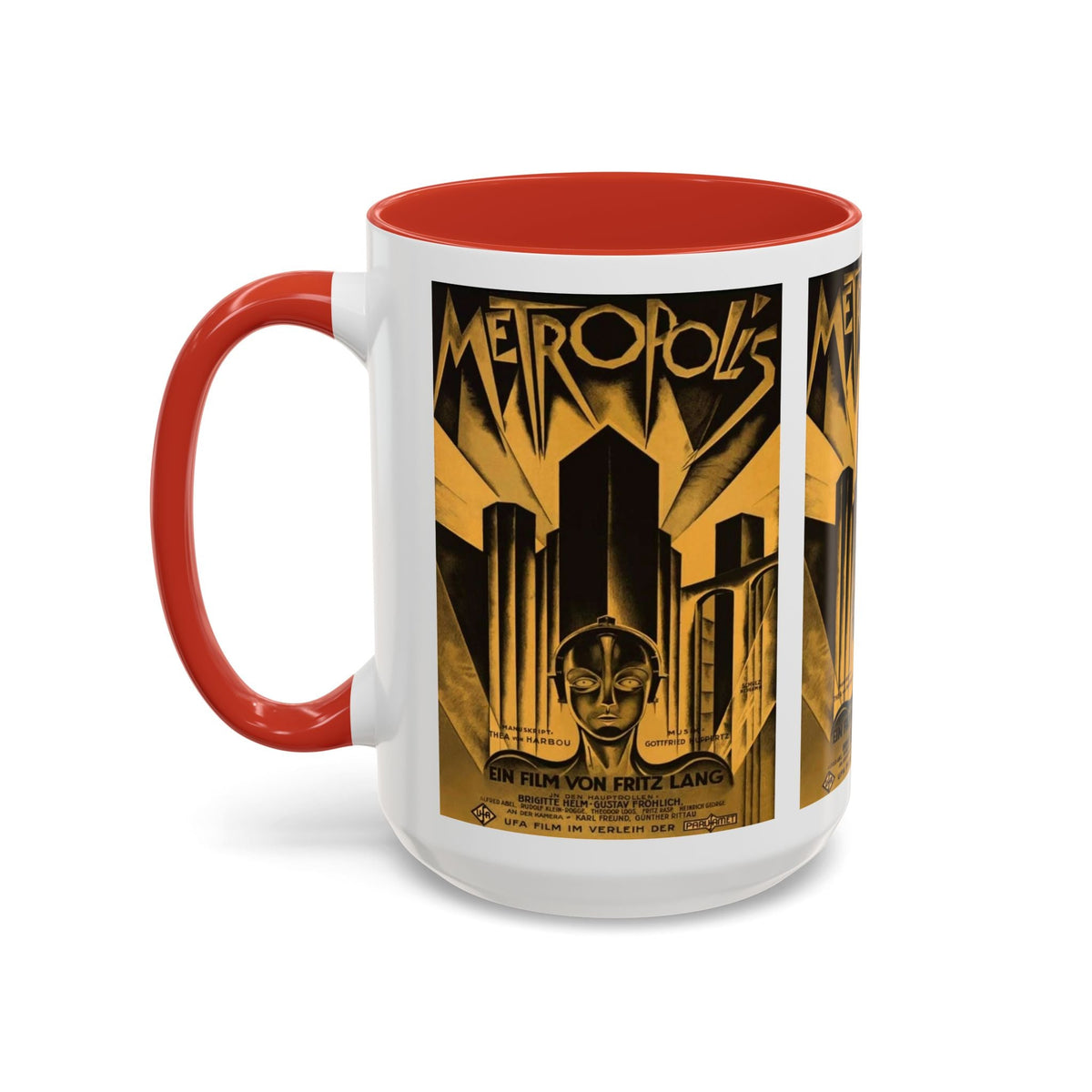 Cult Classic Movie Poster Art Accent Coffee Mug (11, 15oz) - Metropolis Original 1927 - Mug