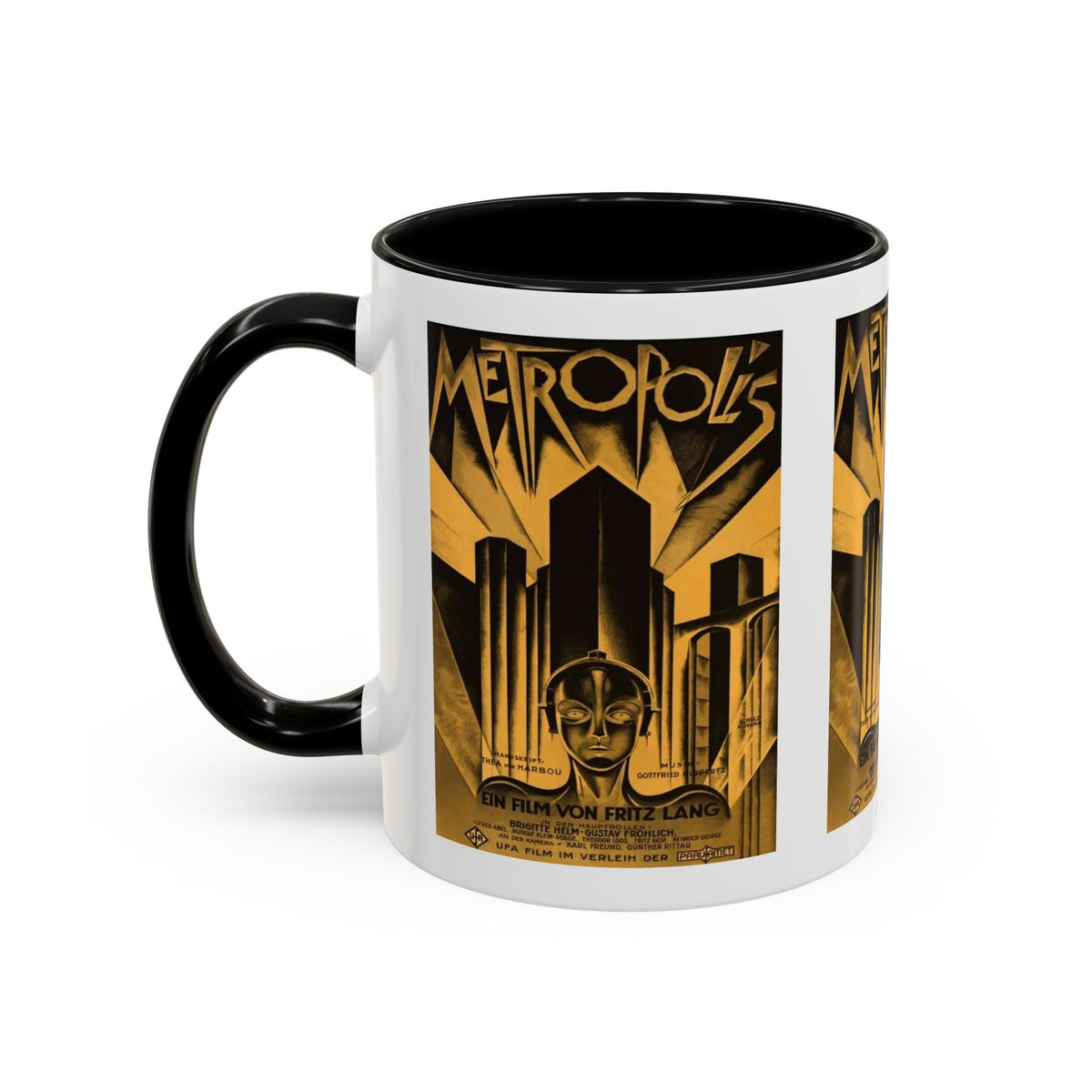 Cult Classic Movie Poster Art Accent Coffee Mug (11, 15oz) - Metropolis Original 1927 - Mug