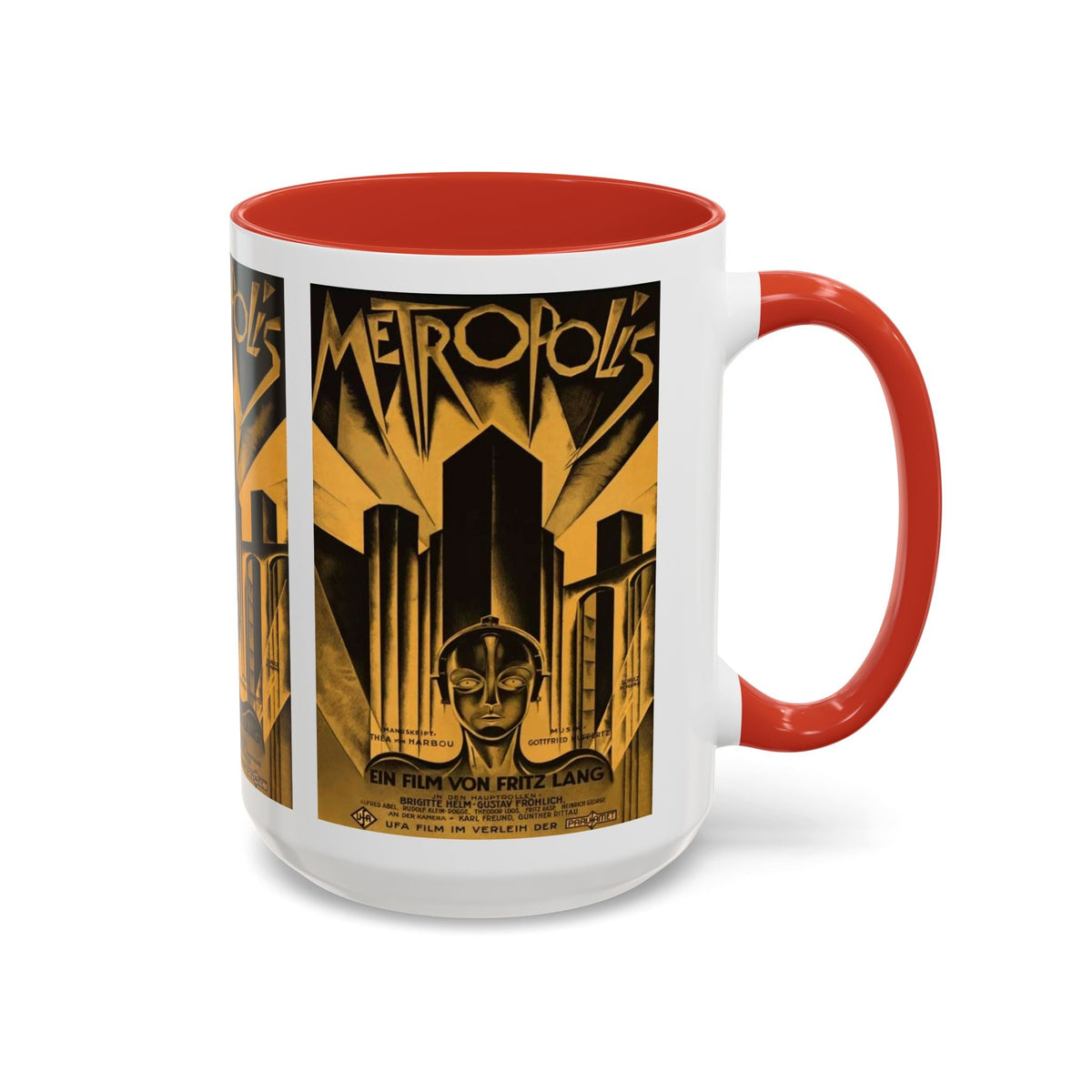 Cult Classic Movie Poster Art Accent Coffee Mug (11, 15oz) - Metropolis Original 1927 - Mug