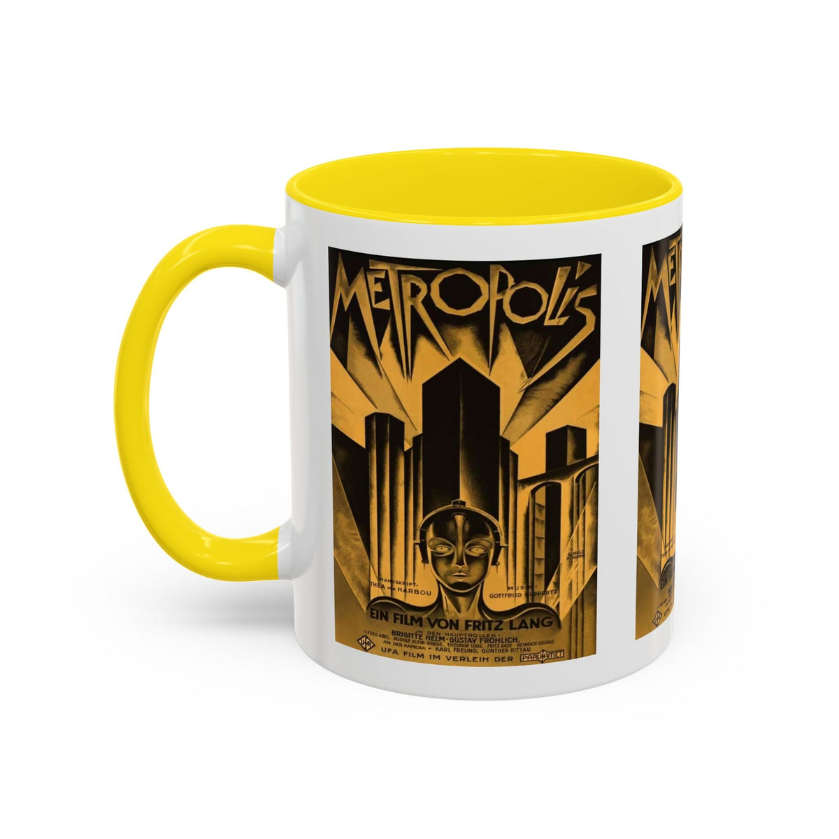 Cult Classic Movie Poster Art Accent Coffee Mug (11, 15oz) - Metropolis Original 1927 - Mug