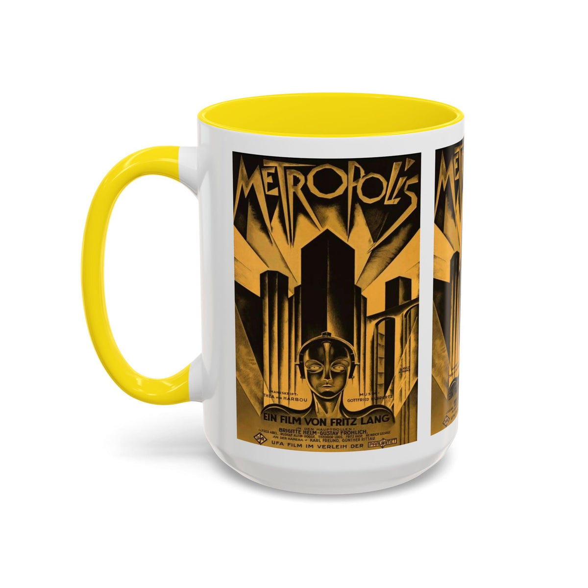 Cult Classic Movie Poster Art Accent Coffee Mug (11, 15oz) - Metropolis Original 1927 - Mug