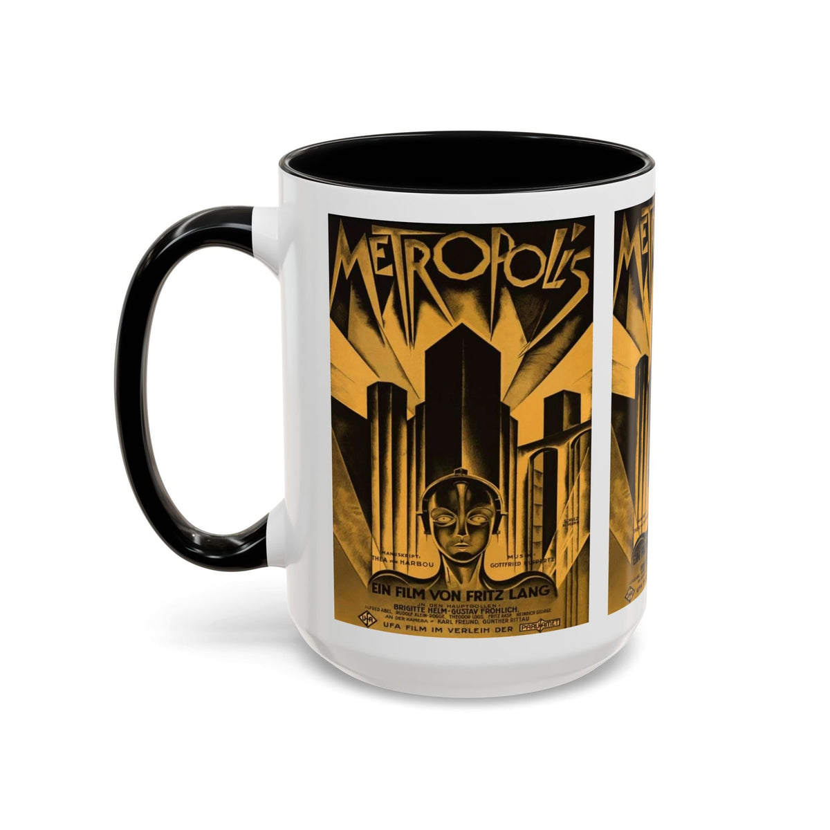 Cult Classic Movie Poster Art Accent Coffee Mug (11, 15oz) - Metropolis Original 1927 - Mug