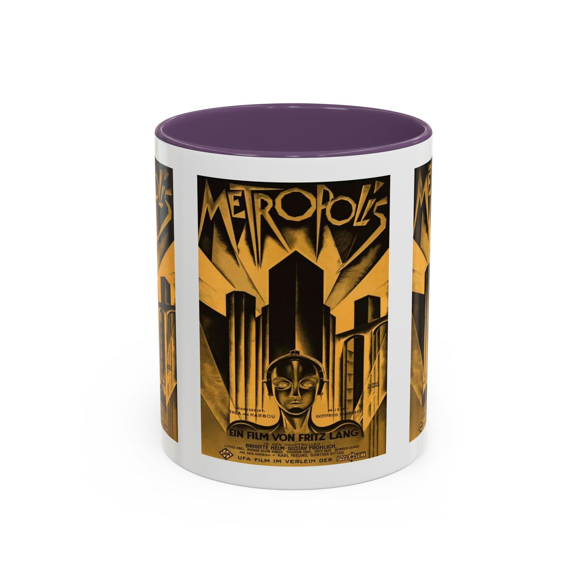 Cult Classic Movie Poster Art Accent Coffee Mug (11, 15oz) - Metropolis Original 1927 - Mug