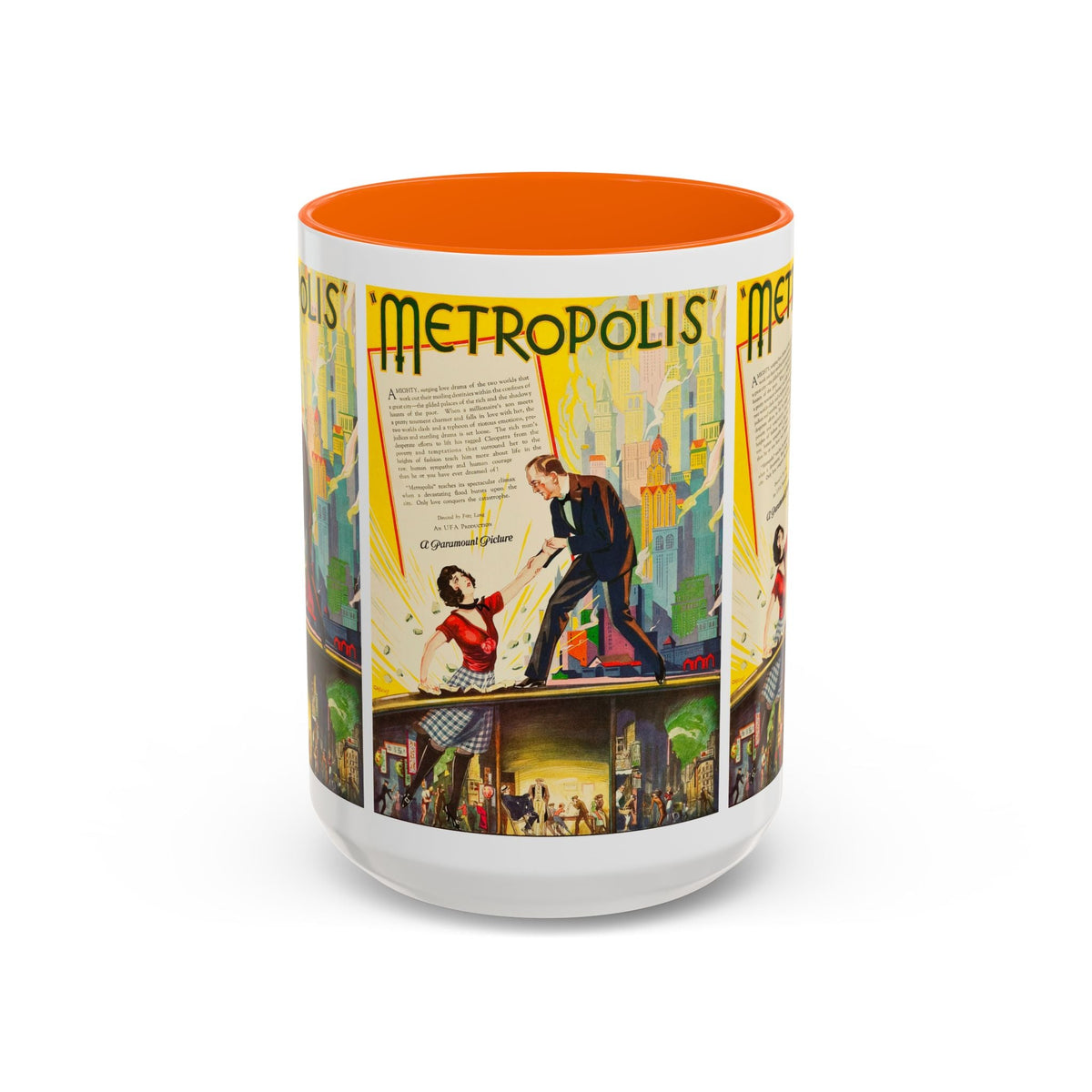 Cult Classic Movie Poster Art Accent Coffee Mug (11, 15oz) - Metropolis U.S. Version 1927 - Mug