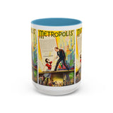 Cult Classic Movie Poster Art Accent Coffee Mug (11, 15oz) - Metropolis U.S. Version 1927 - POPvault