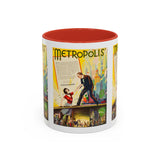 Cult Classic Movie Poster Art Accent Coffee Mug (11, 15oz) - Metropolis U.S. Version 1927 - POPvault