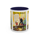 Cult Classic Movie Poster Art Accent Coffee Mug (11, 15oz) - Metropolis U.S. Version 1927 - POPvault