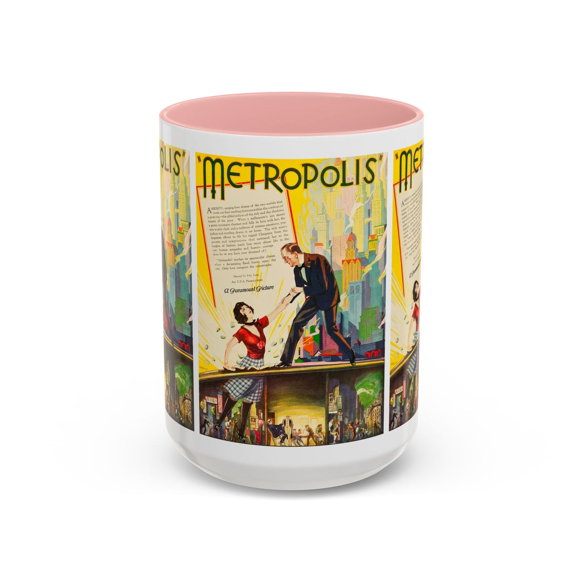 Cult Classic Movie Poster Art Accent Coffee Mug (11, 15oz) - Metropolis U.S. Version 1927 - Mug