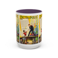 Cult Classic Movie Poster Art Accent Coffee Mug (11, 15oz) - Metropolis U.S. Version 1927 - Mug